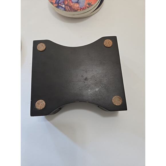 Doreman Burns Table Coasters Cowgirl Print, Signed, Western Decor "Painted Set 4 - Picture 14 of 16